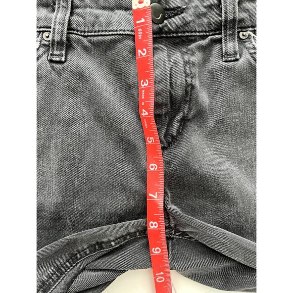 JOE'S JJ Markie Crop Skinnie Crop Black Distressed Knee Jeans - sz 28 - Picture 8 of 8